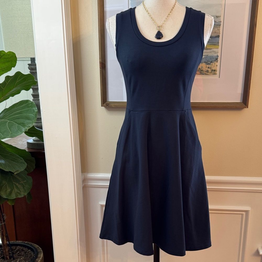 Banana Republic Navy Blue A-Line Dress Like New!